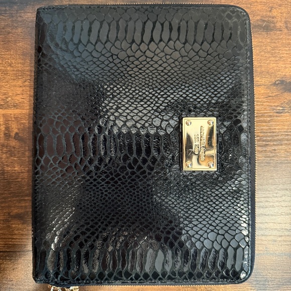 Michael Kors iPad case black python - Picture 1 of 4